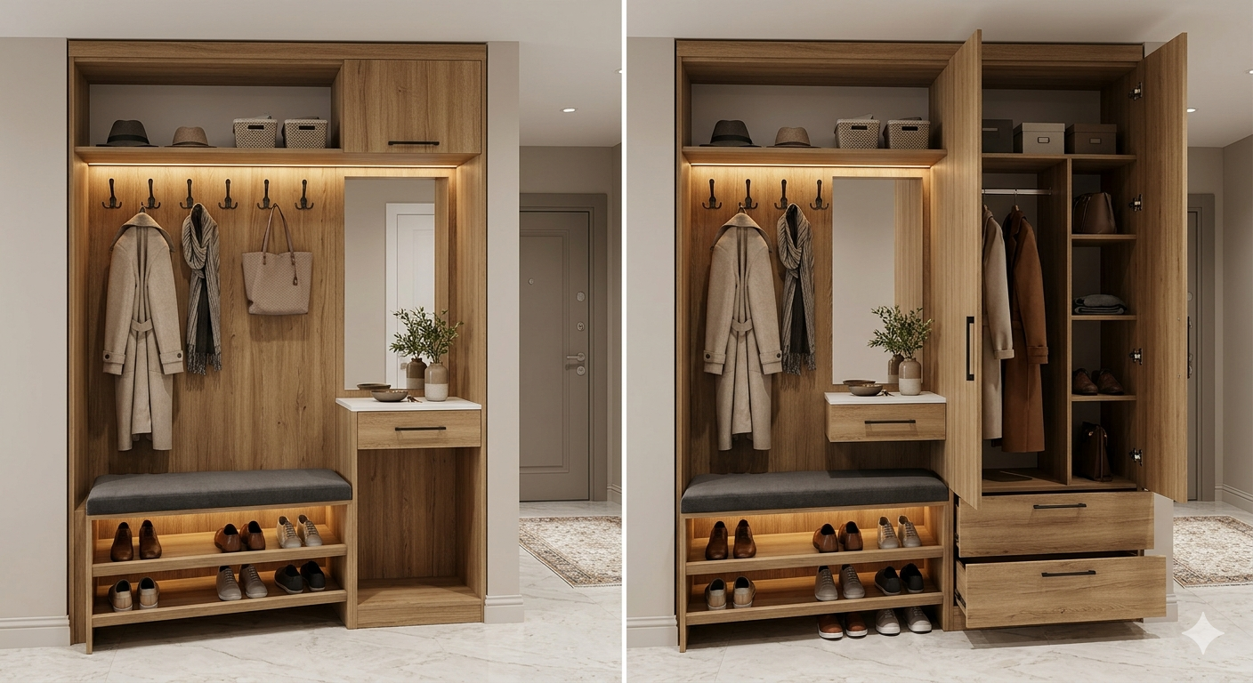 Kullanışlı Vestiyer Modelleri: Antrenizde Düzen ve Şıklığın Sırları - Görsel 4