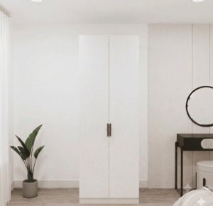 %100 MDF 2 Kapaklı Geniş Dolap - Görsel 3