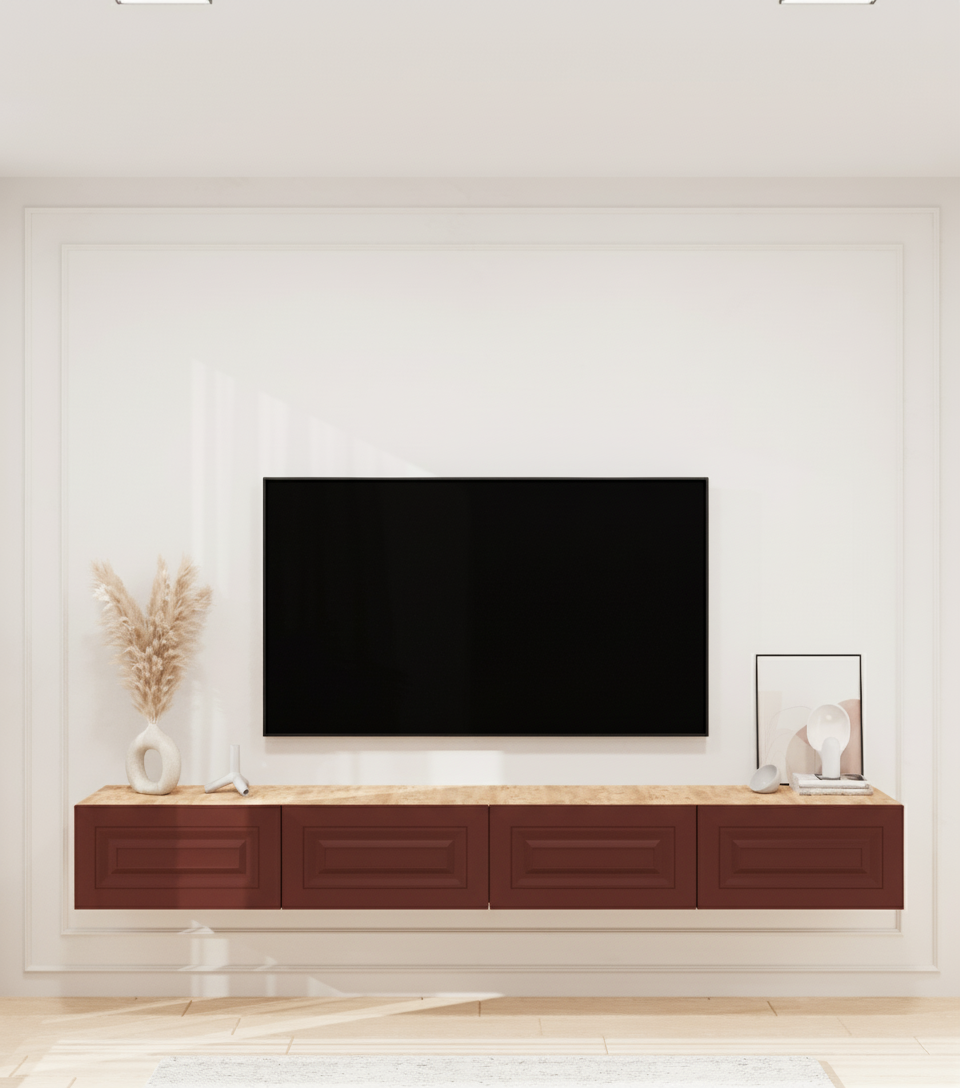 240 Cm Tv Sehpası Kiremit Kırmızı - TV Ünitesi - Sehpası