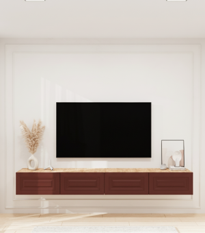 240 Cm Tv Sehpası Kiremit Kırmızı