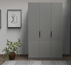 3 Kapaklı İçi Ahşap Gardrop
