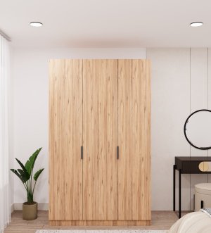 3 Kapılı 2 çekmeceli %100 MDF Ahşap Gardrop - Görsel 1