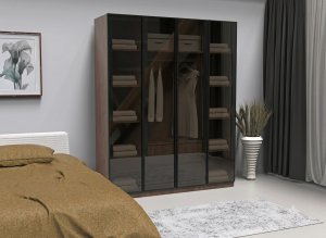 4 Cam Kapılı Gardrop Komple MDF - Görsel 2