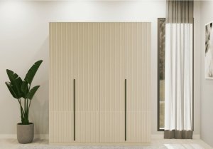 4 Kapaklı Komple Mdf Gardrop - Görsel 2