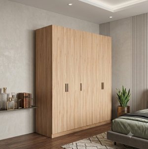 5 Kapaklı Çekmeceli Gardırop - Görsel 1