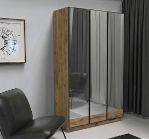 Ahşap renkli Komple Ayna Kapaklı Gardrop İçi MDF - Görsel 3