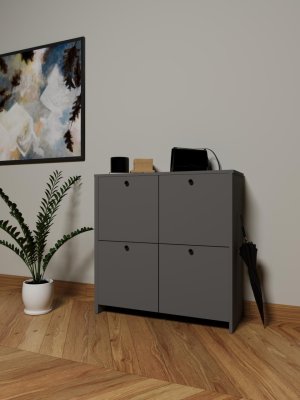 Antrasit Çok Amaçlı Dolap Modern - Görsel 1