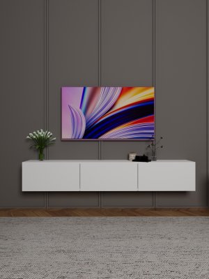 Ayaksız Duvara Monte Tv Ünitesi Modern 180 Cm