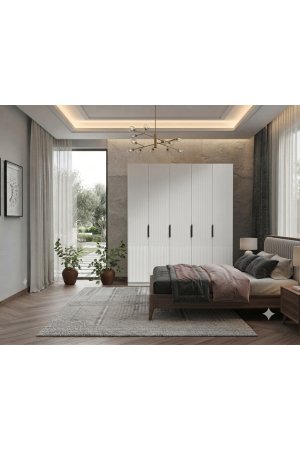 Country 5 kapılı Gardrop Komple MDF