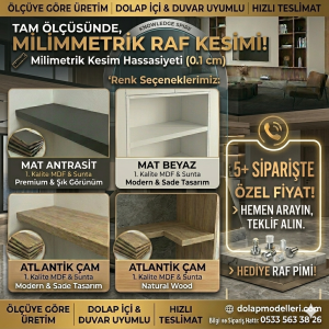 Ölçüye Göre Raf Siparişi - Görsel 2